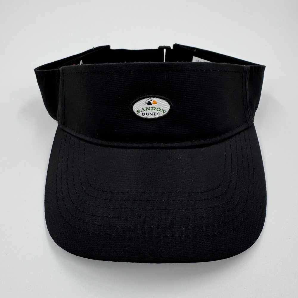 Imperial Bandon Dunes Golf Resort Visor Black Adjustable Performance Hat Mens
